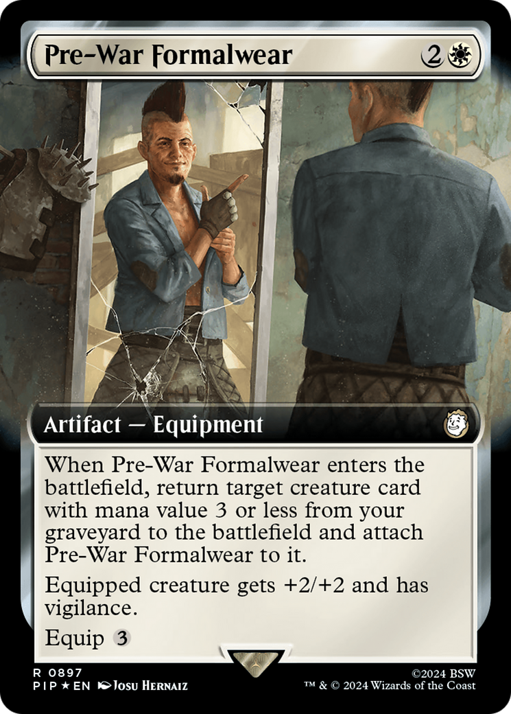 Pre-War Formalwear (Extended Art) (Surge Foil) [Fallout] | Webway Games