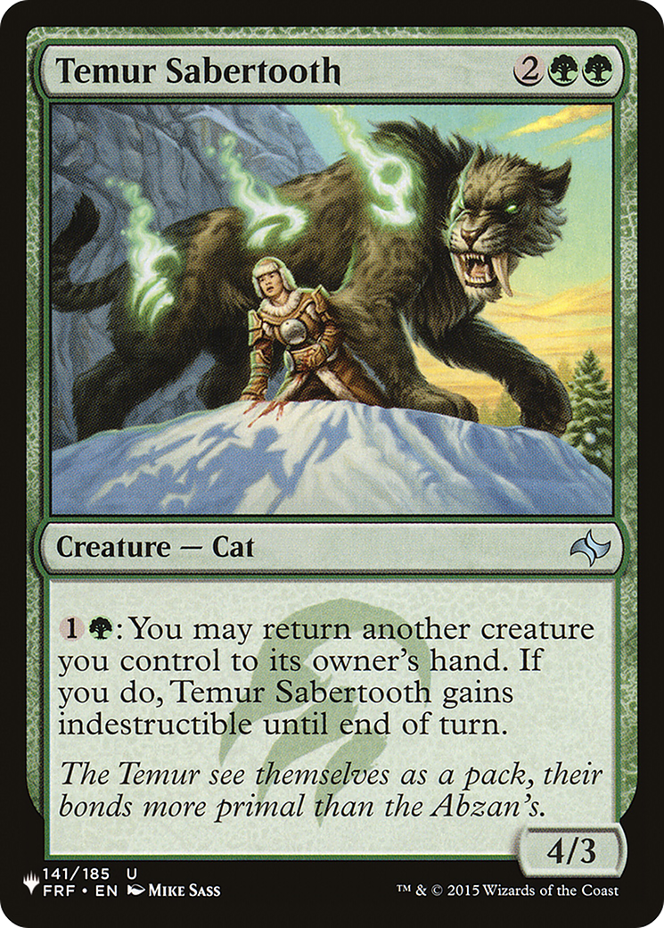 Temur Sabertooth [The List] | Webway Games