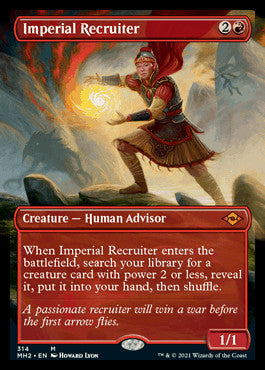 Imperial Recruiter (Borderless Alternate Art) [Modern Horizons 2] | Webway Games