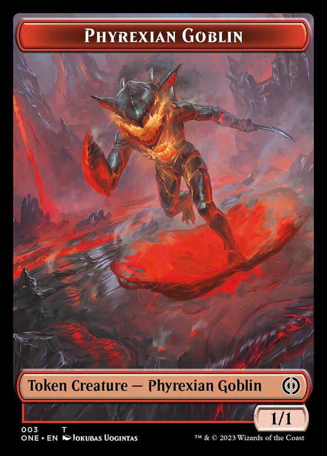 Phyrexian Mite (011) // Phyrexian Goblin Double-Sided Token [Phyrexia: All Will Be One Tokens] | Webway Games