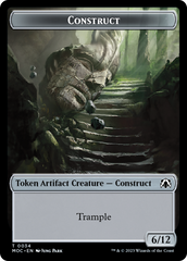 Phyrexian Golem // Construct Double-Sided Token [March of the Machine Commander Tokens] | Webway Games