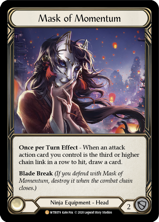 Mask of Momentum [U-WTR079] (Welcome to Rathe Unlimited)  Unlimited Rainbow Foil | Webway Games