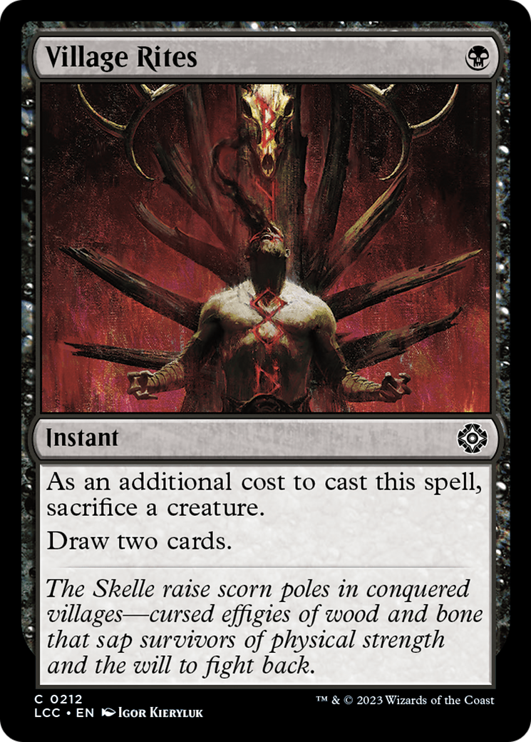 Village Rites [The Lost Caverns of Ixalan Commander] | Webway Games