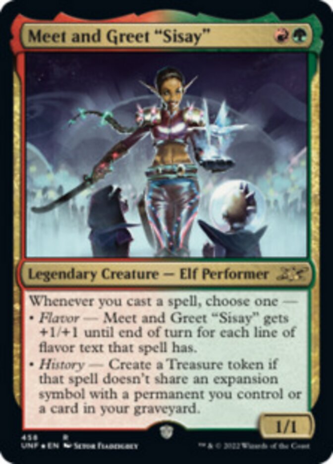 Meet and Greet "Sisay" (Galaxy Foil) [Unfinity] | Webway Games