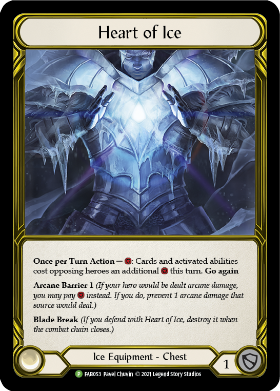 Heart of Ice (Golden) [FAB053] (Promo)  Cold Foil | Webway Games