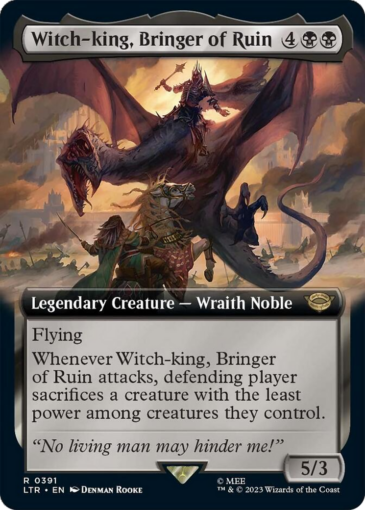 Witch-king, Bringer of Ruin (Extended Alternate Art) [The Lord of the Rings: Tales of Middle-Earth] | Webway Games