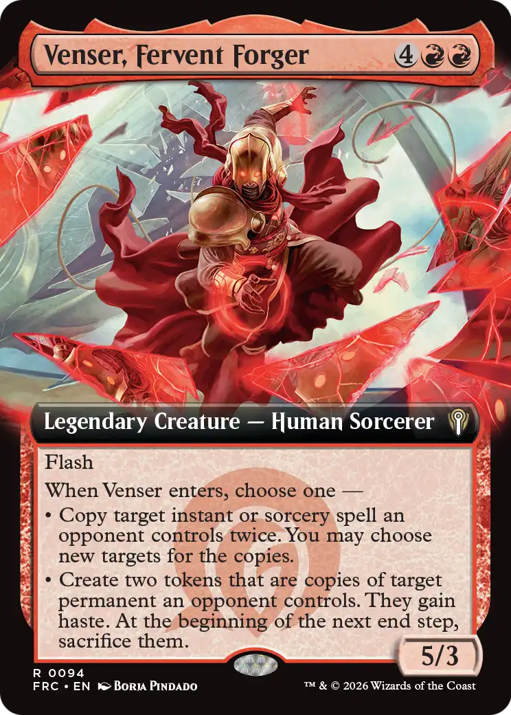 Venser, Fervent Forger (Extended Art) [Reality Fracture Commander] | Webway Games