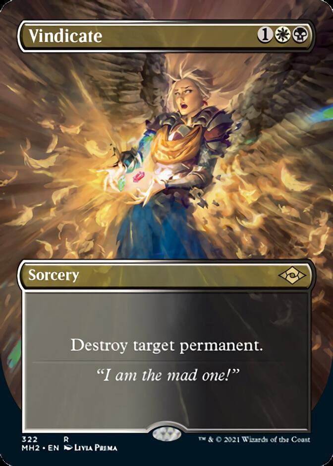 Vindicate (Borderless Alternate Art) [Modern Horizons 2] | Webway Games