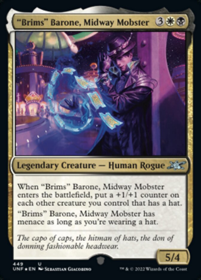 "Brims" Barone, Midway Mobster (Galaxy Foil) [Unfinity] | Webway Games