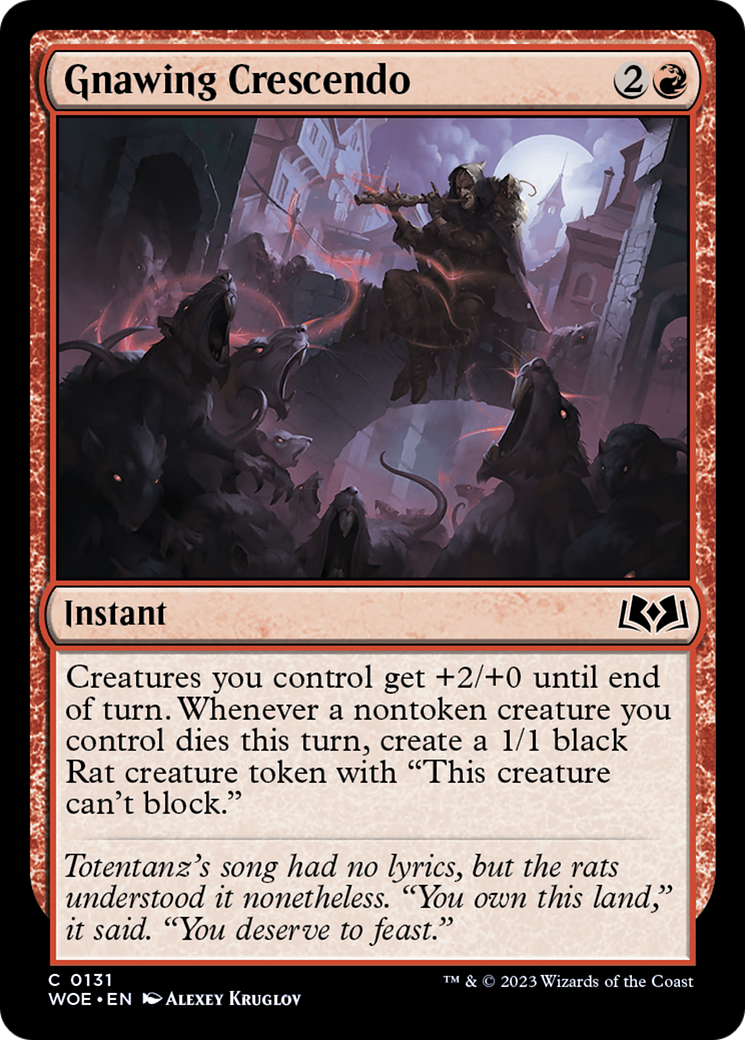 Gnawing Crescendo [Wilds of Eldraine] | Webway Games