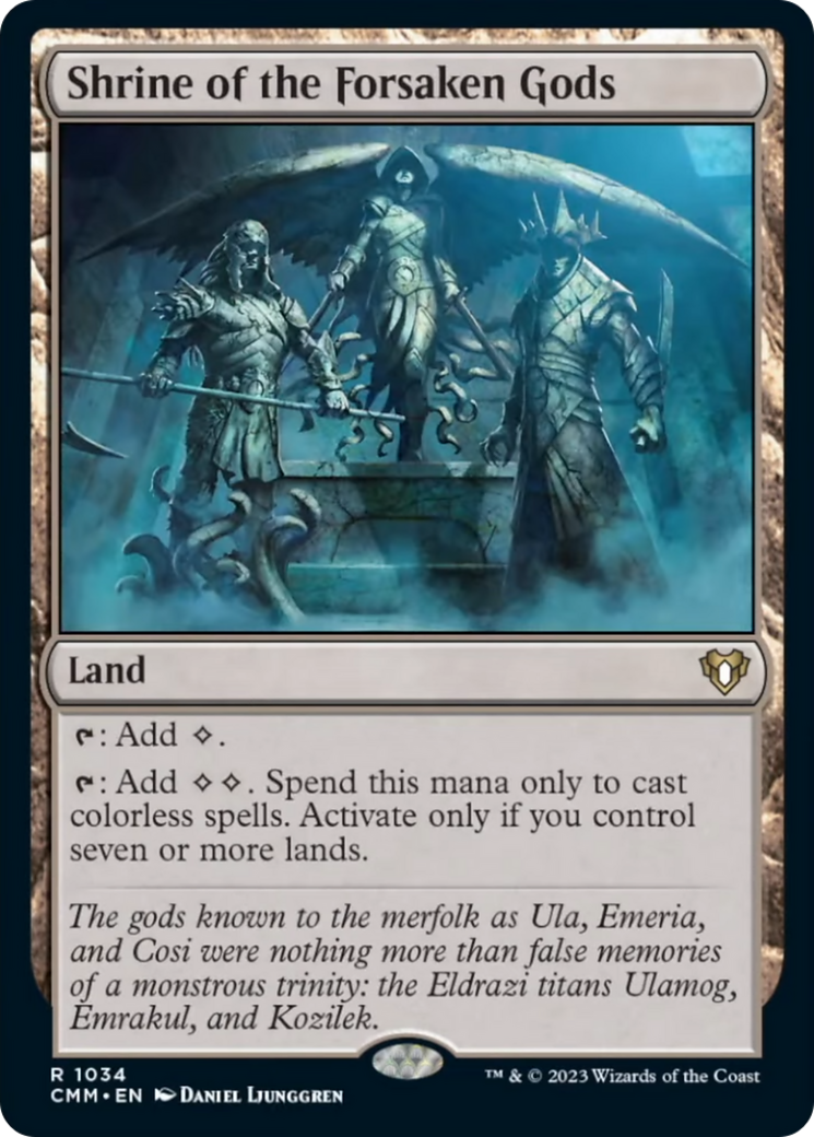 Shrine of the Forsaken Gods [Commander Masters] | Webway Games