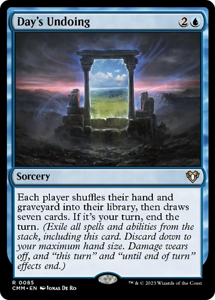 Day's Undoing [Commander Masters] | Webway Games
