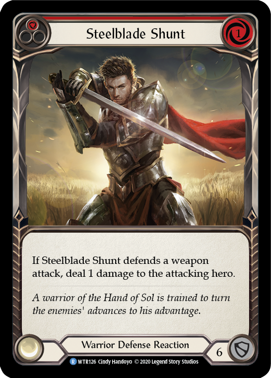 Steelblade Shunt (Red) [U-WTR126] (Welcome to Rathe Unlimited)  Unlimited Normal | Webway Games