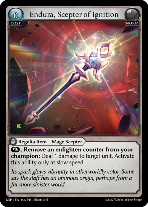 Endura, Scepter of Ignition (6) [Promotional Cards] | Webway Games