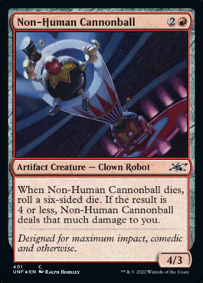 Non-Human Cannonball (Galaxy Foil) [Unfinity] | Webway Games