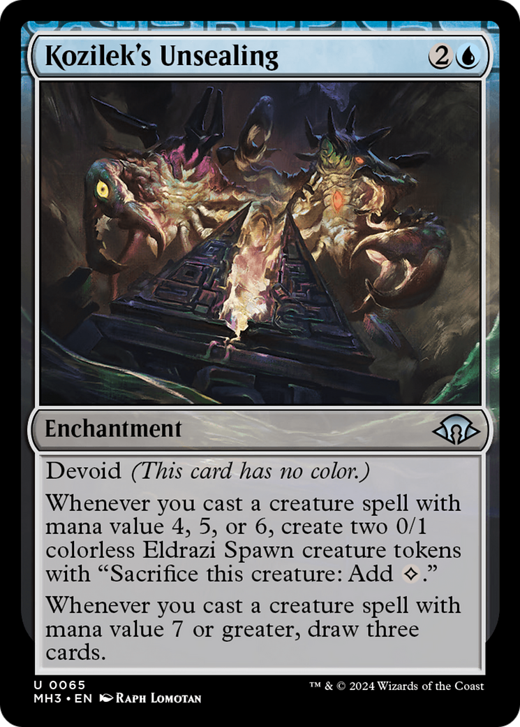 Kozilek's Unsealing [Modern Horizons 3] | Webway Games