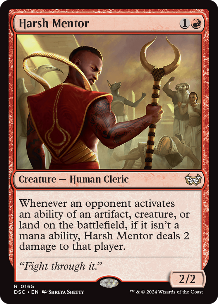 Harsh Mentor [Duskmourn: House of Horror Commander] | Webway Games