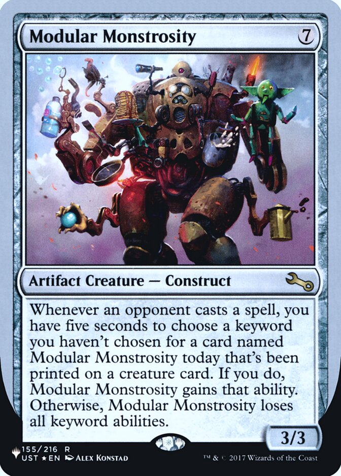 Modular Monstrosity (Unfinity Foil Edition) [The List] | Webway Games