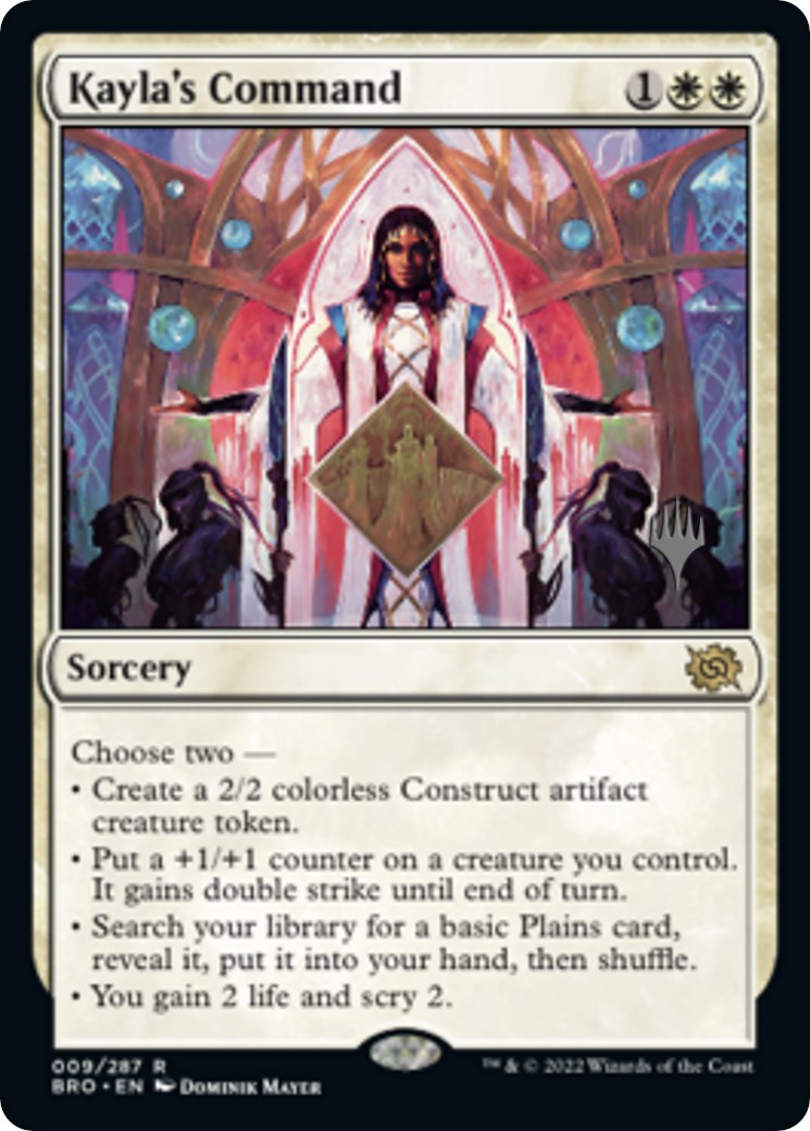 Kayla's Command (Promo Pack) [The Brothers' War Promos] | Webway Games