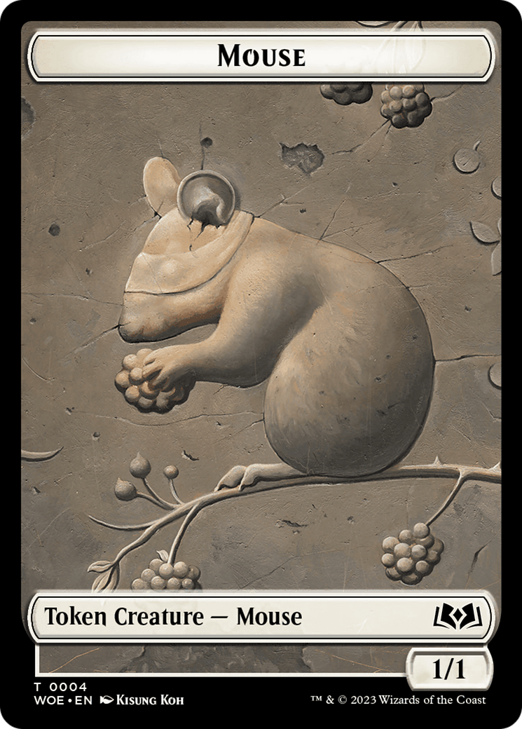 Mouse // Food (0010) Double-Sided Token [Wilds of Eldraine Tokens] | Webway Games