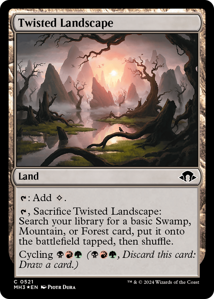 Twisted Landscape (Ripple Foil) [Modern Horizons 3] | Webway Games