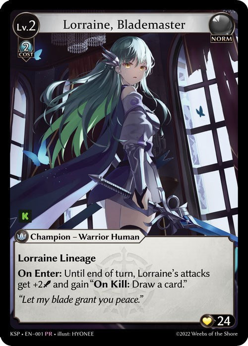 Lorraine, Blademaster (1) [Promotional Cards] | Webway Games