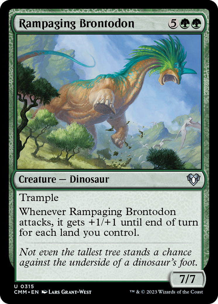 Rampaging Brontodon [Commander Masters] | Webway Games