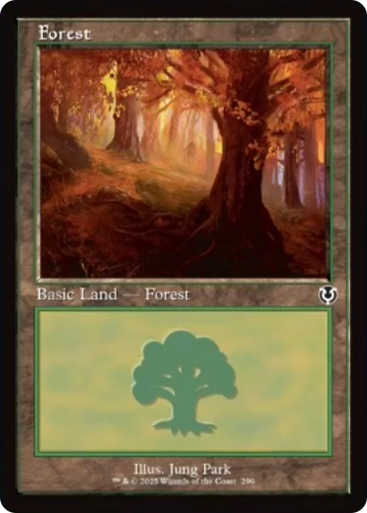 Forest (296) (Retro Frame) [Innistrad Remastered] | Webway Games