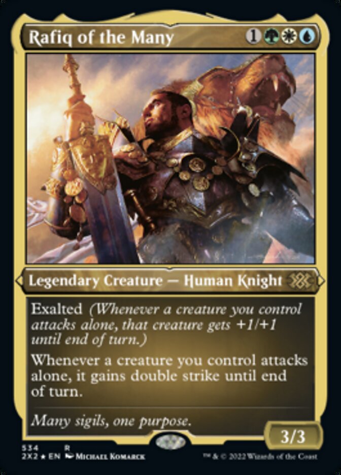 Rafiq of the Many (Foil Etched) [Double Masters 2022] | Webway Games