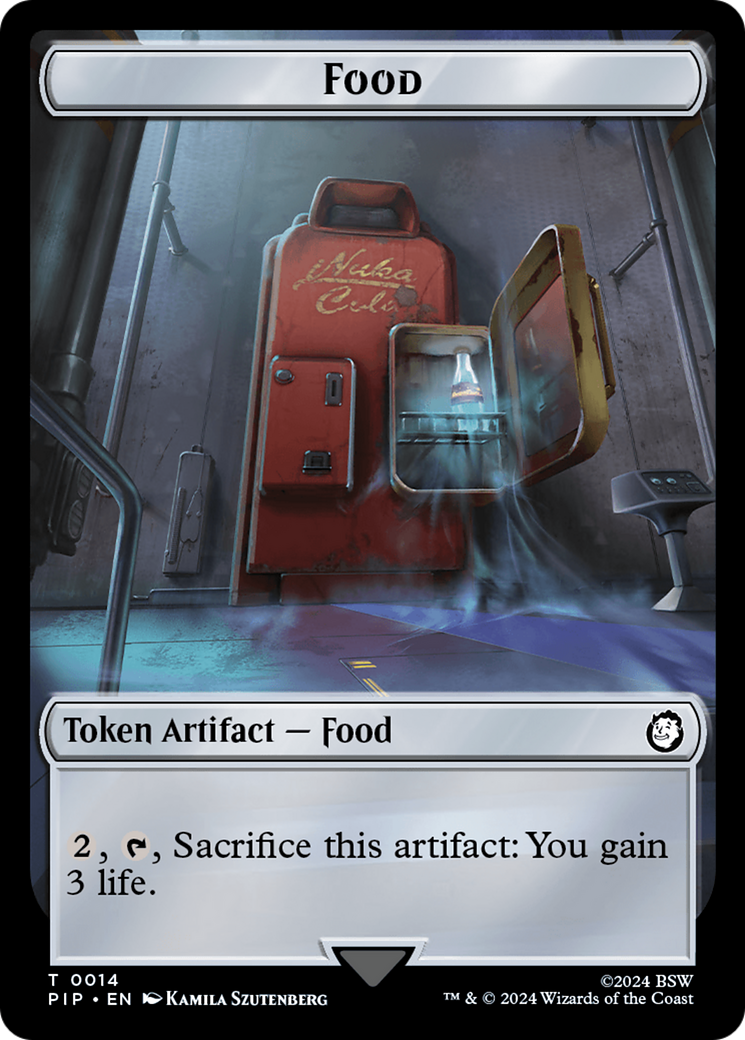 Food (0014) // Alien Double-Sided Token [Fallout Tokens] | Webway Games