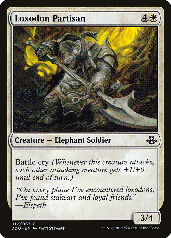 Loxodon Partisan [Duel Decks: Elspeth vs. Kiora] | Webway Games