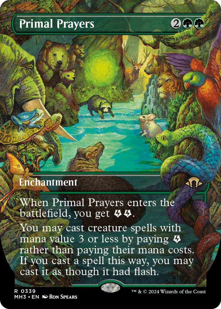 Primal Prayers (Borderless) [Modern Horizons 3] | Webway Games