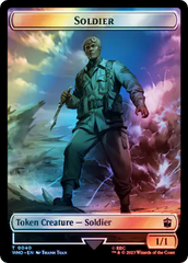 Soldier // Treasure (0061) Double-Sided Token (Surge Foil) [Doctor Who Tokens] | Webway Games