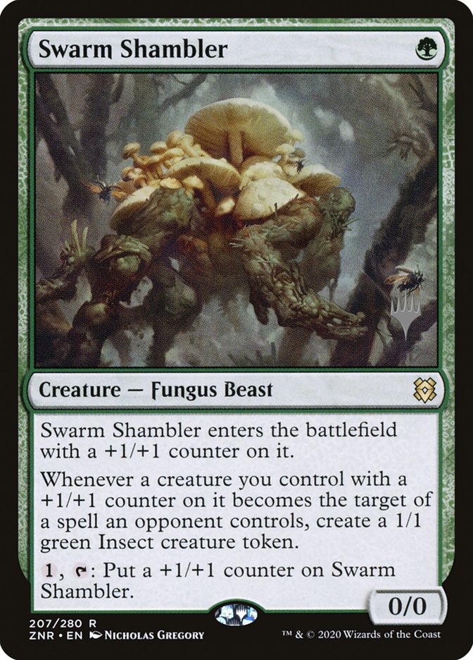 Swarm Shambler (Promo Pack) [Zendikar Rising Promos] | Webway Games