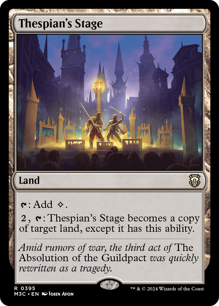 Thespian's Stage (Ripple Foil) [Modern Horizons 3 Commander] | Webway Games