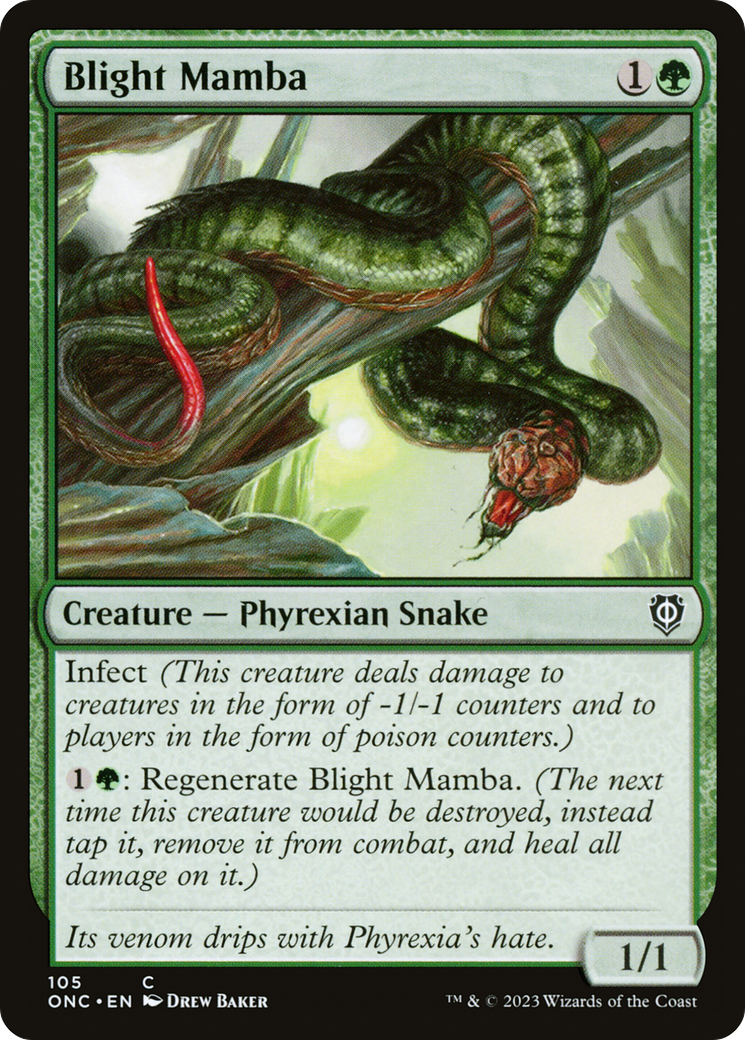 Blight Mamba [Phyrexia: All Will Be One Commander] | Webway Games