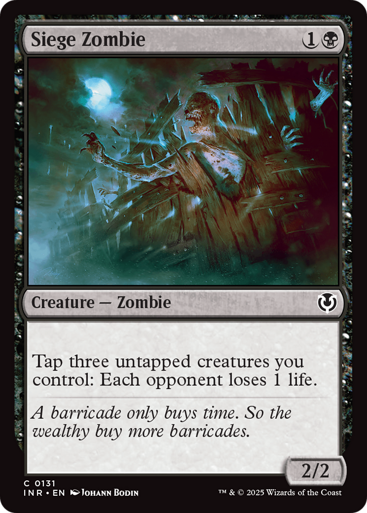Siege Zombie [Innistrad Remastered] | Webway Games