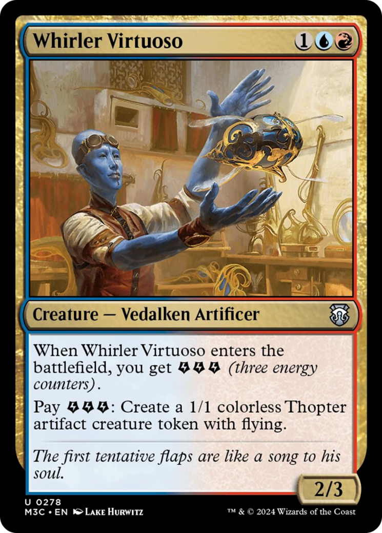 Whirler Virtuoso (Ripple Foil) [Modern Horizons 3 Commander] | Webway Games