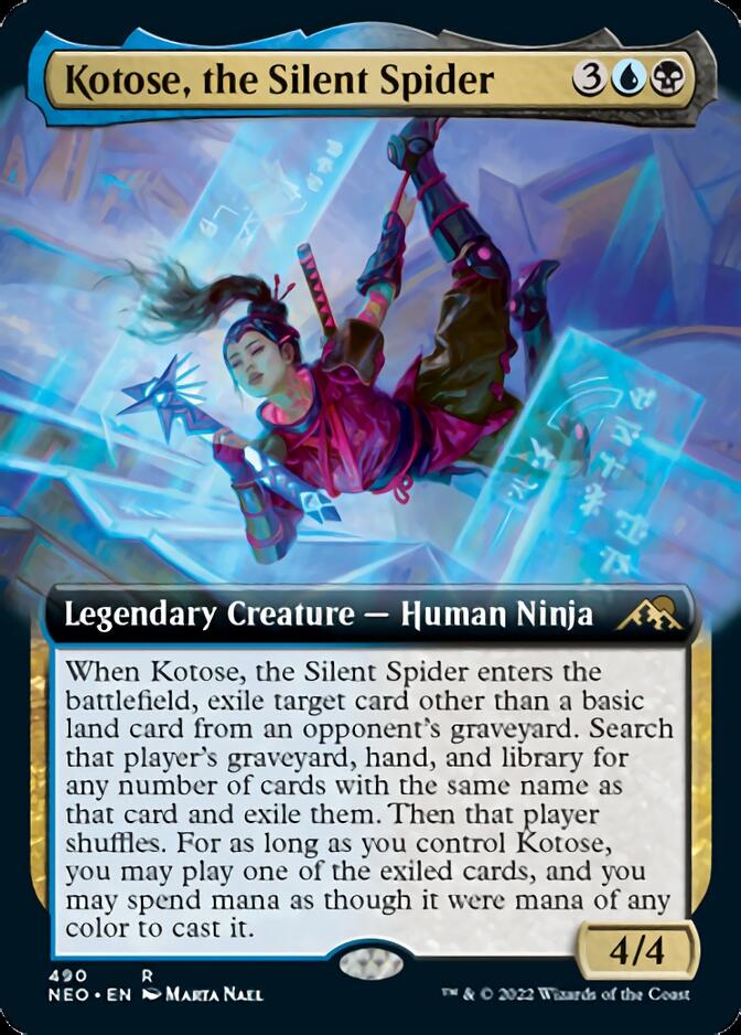 Kotose, the Silent Spider (Extended Art) [Kamigawa: Neon Dynasty] | Webway Games