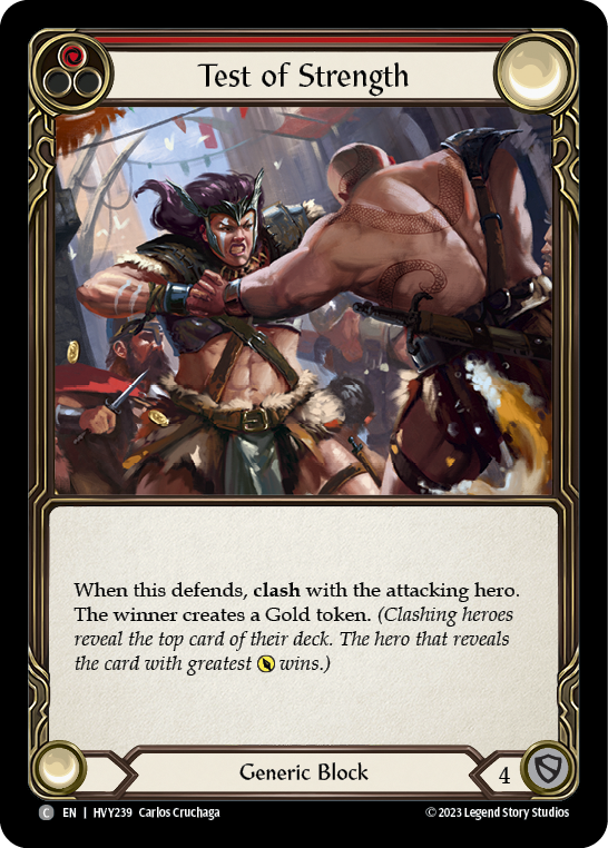 Test of Strength [HVY239] (Heavy Hitters)  Rainbow Foil | Webway Games