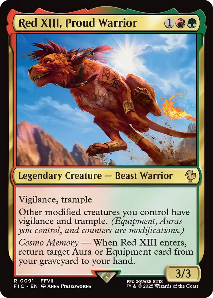 Red XIII, Proud Warrior [FINAL FANTASY Commander] | Webway Games