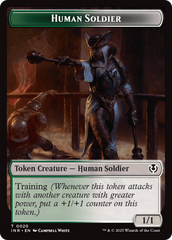 Human Soldier (0020) // Emblem - Tamiyo, Field Researcher Double-Sided Token [Innistrad Remastered Tokens] | Webway Games