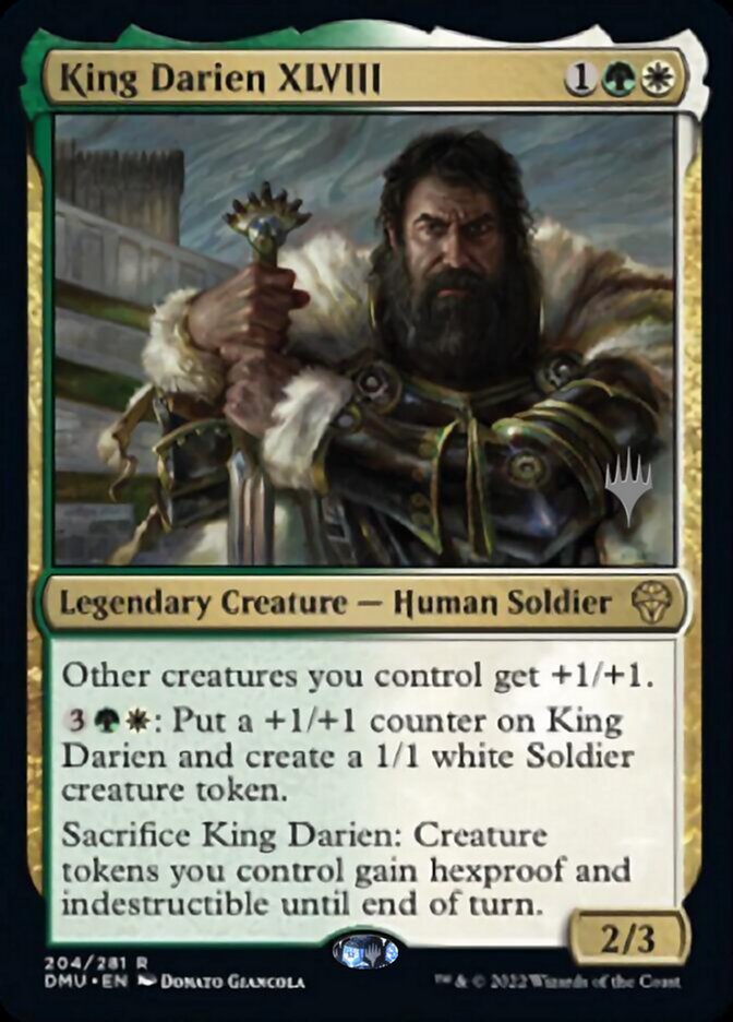 King Darien XLVIII (Promo Pack) [Dominaria United Promos] | Webway Games