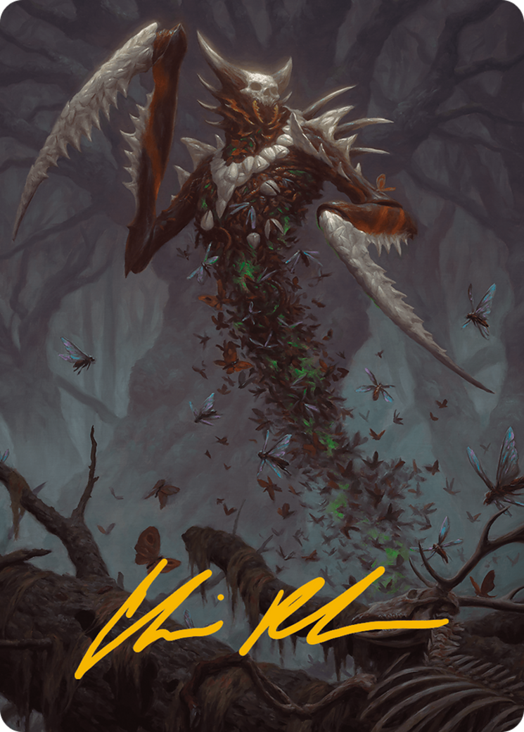 Grist, the Plague Swarm Art Card (Gold-Stamped Signature) [Modern Horizons 3 Art Series] | Webway Games