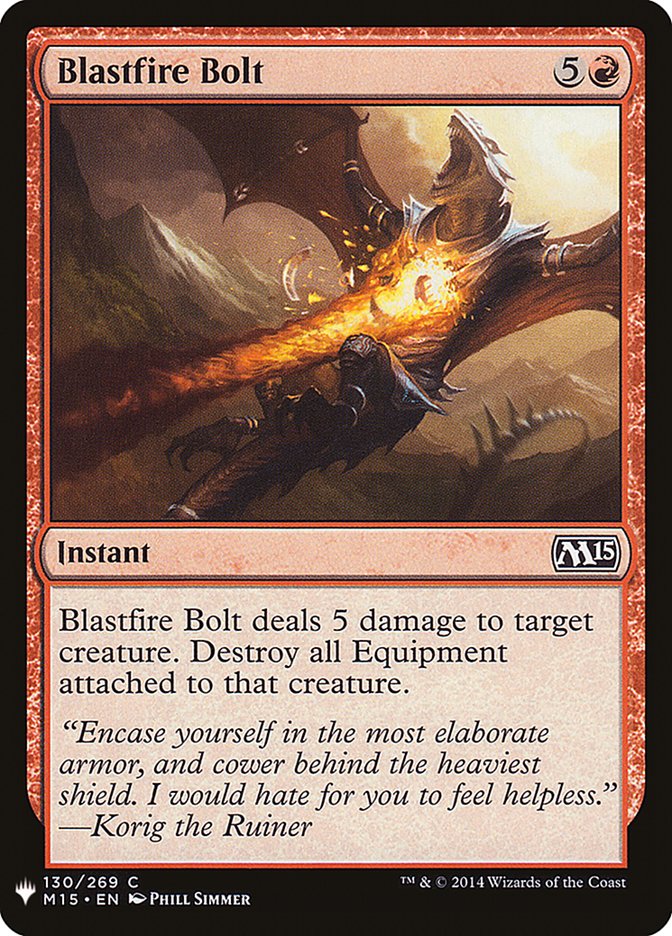 Blastfire Bolt [Mystery Booster] | Webway Games
