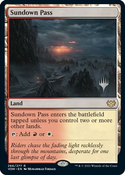 Sundown Pass (Promo Pack) [Innistrad: Crimson Vow Promos] | Webway Games