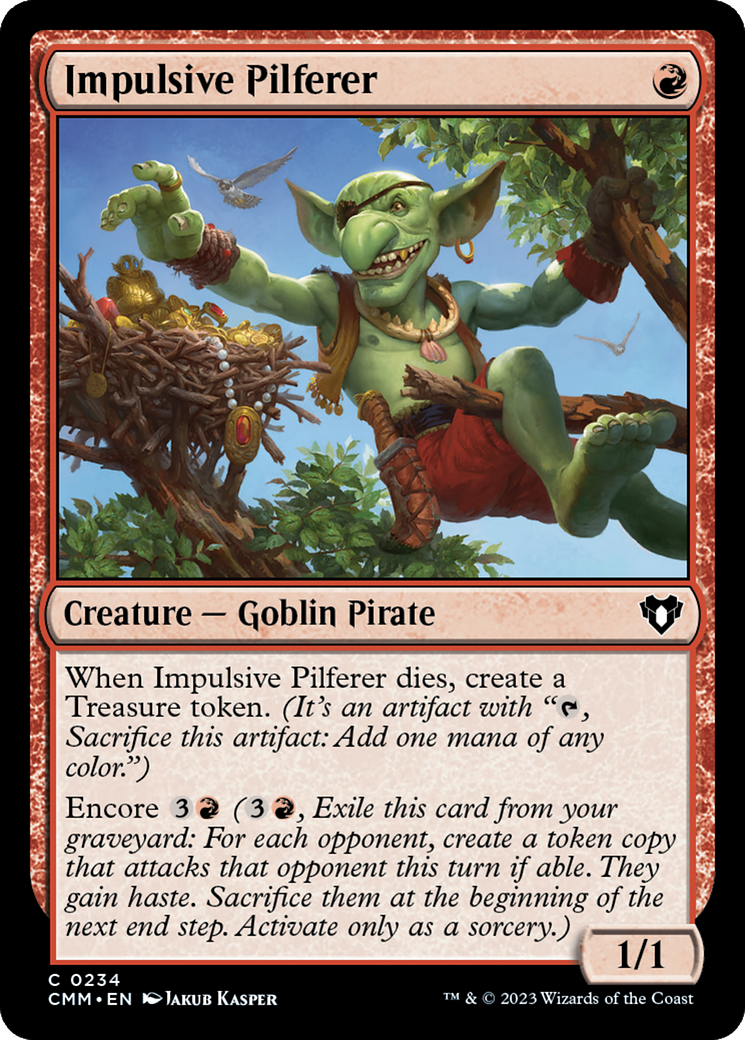 Impulsive Pilferer [Commander Masters] | Webway Games