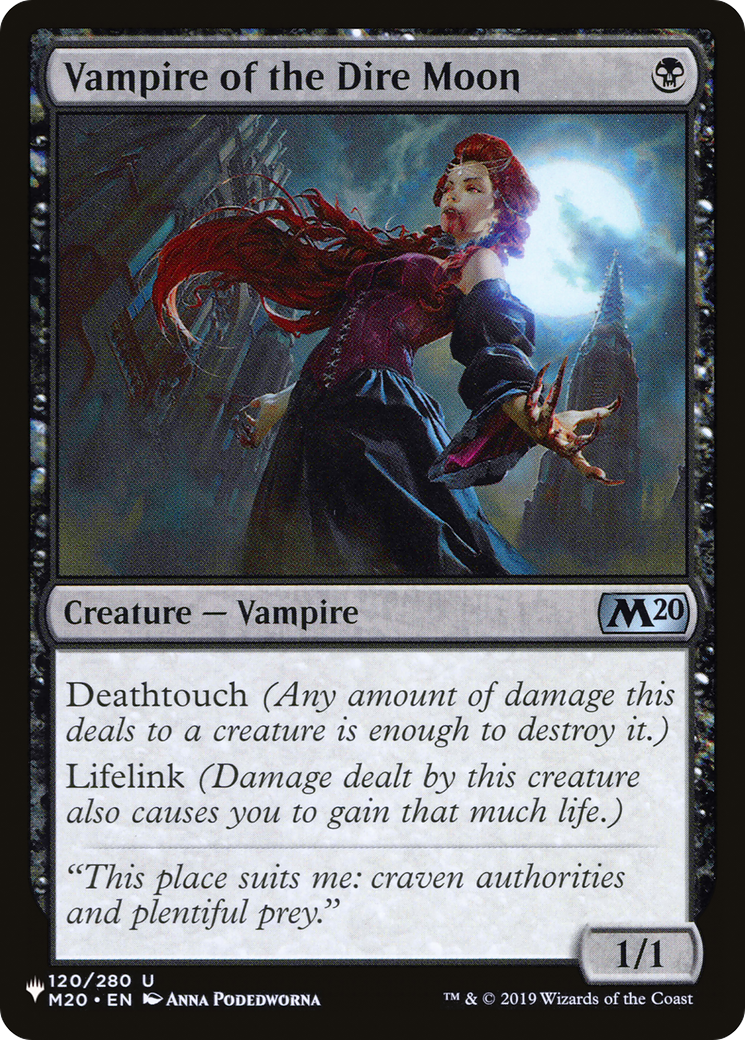 Vampire of the Dire Moon [The List] | Webway Games