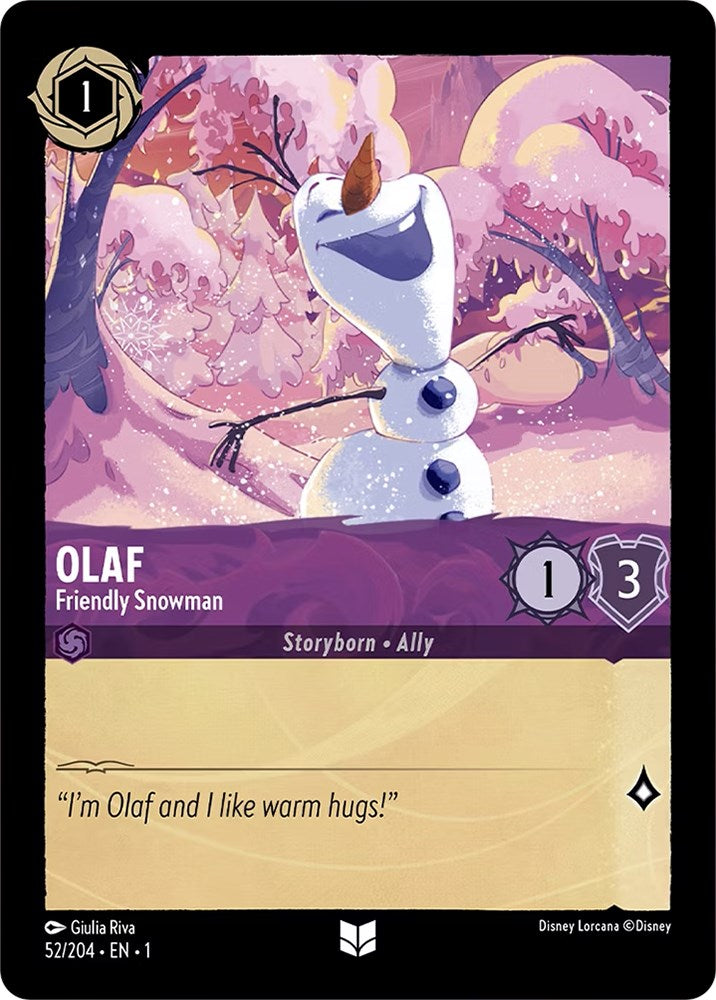 Olaf - Friendly Snowman (52/204) [The First Chapter] | Webway Games