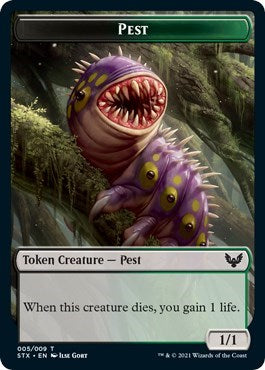 Elemental // Pest Double-Sided Token [Strixhaven: School of Mages Tokens] | Webway Games